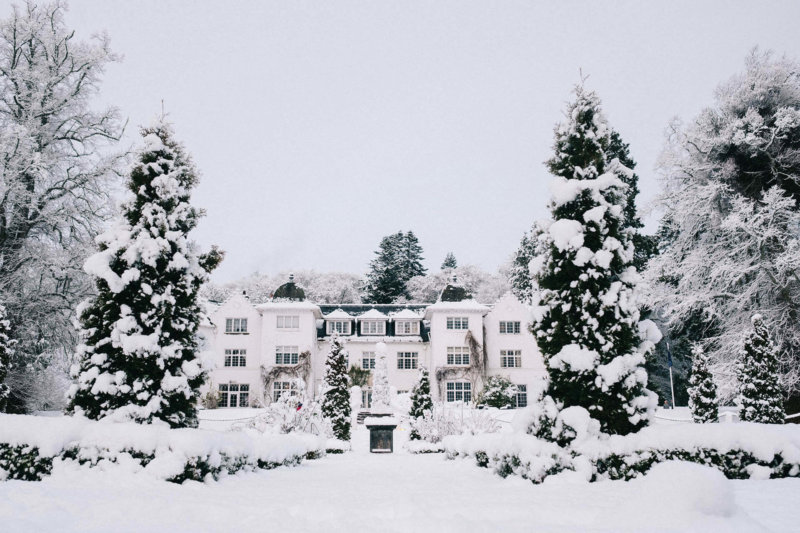 Achnagairn Castle in the winter