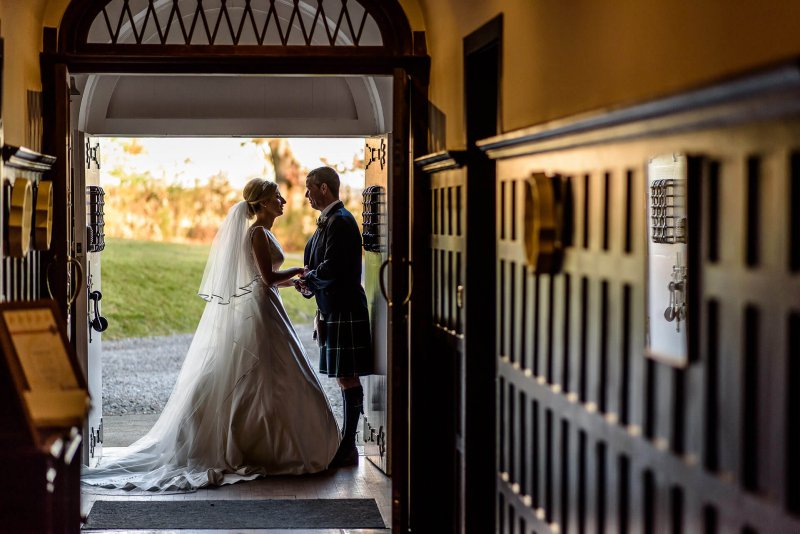 Happy Couple Doorway